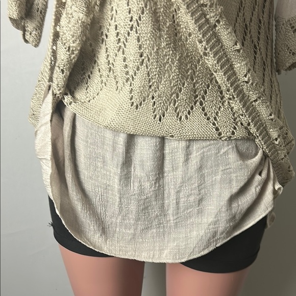 Selfie Couture by Trendology Women’s Knit Cream Sweater Lined Size M/L - Picture 7 of 11